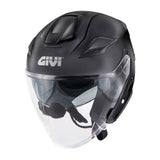 GIVI X29 Fiber Open Jet Scooter Helmet Matte Black