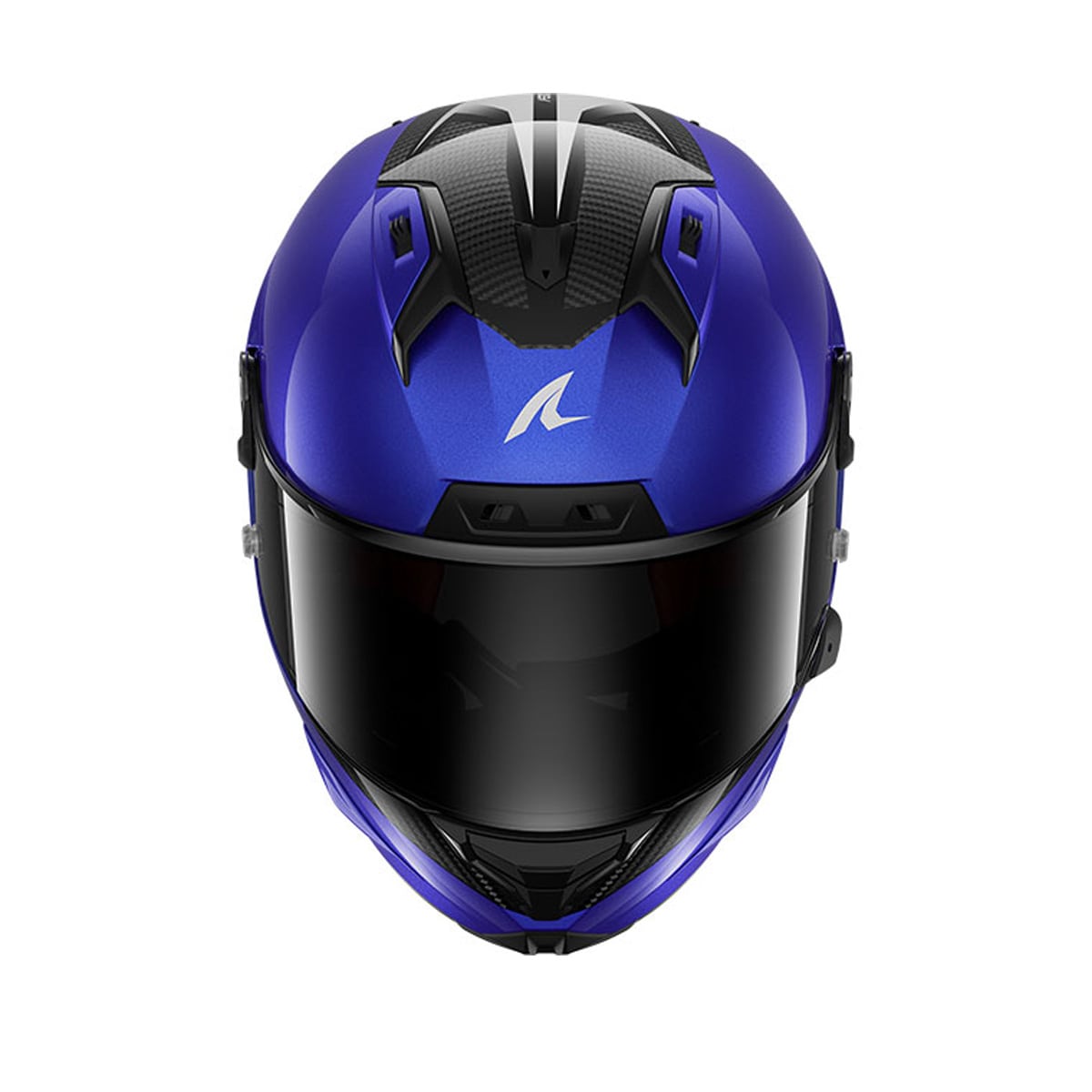 SHARK AERON-GP BLANK SP Carbon Full Face Motorcycle helmet Blue Anthracite (Maximomoto.uk)