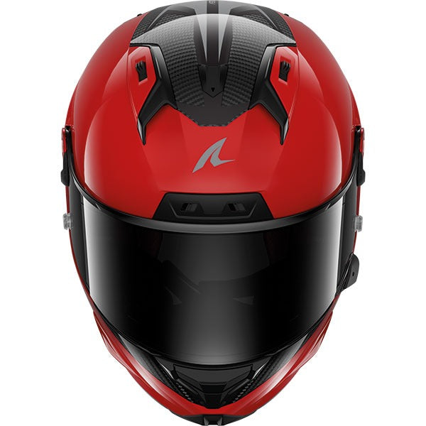 SHARK AERON-GP BLANK SP Carbon full face Motorcycle helmet Red Anthracite maximomoto.uk