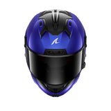 SHARK AERON-GP BLANK SP Carbon Full Face Motorcycle helmet Blue Anthracite (Maximomoto.uk)