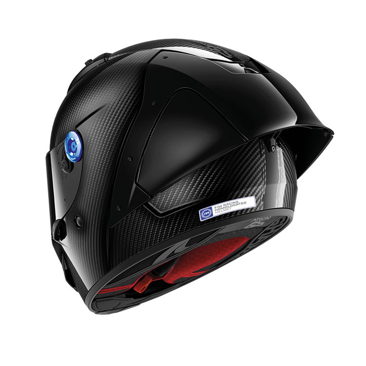 SHARK AERON GP Full-Face Carbon Motorcycle Helmet Black-back