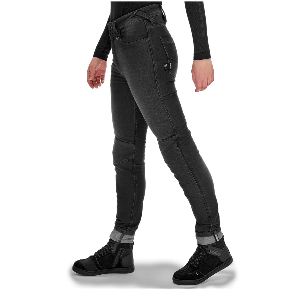 SHIMA RIDGE LADY URBAN MOTORCYCLE JEANS BLACK (maximo moto uk )