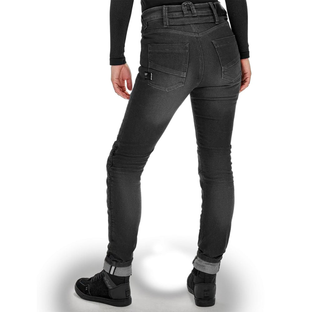 SHIMA RIDGE LADY URBAN MOTORCYCLE JEANS BLACK (maximo moto uk )