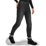 SHIMA RIDGE LADY URBAN MOTORCYCLE JEANS BLACK (maximo moto uk )
