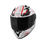 GIVI 50.9 ASSAULT MOTORCYCLE FULL FACE HELMET WHITE BLACK RED