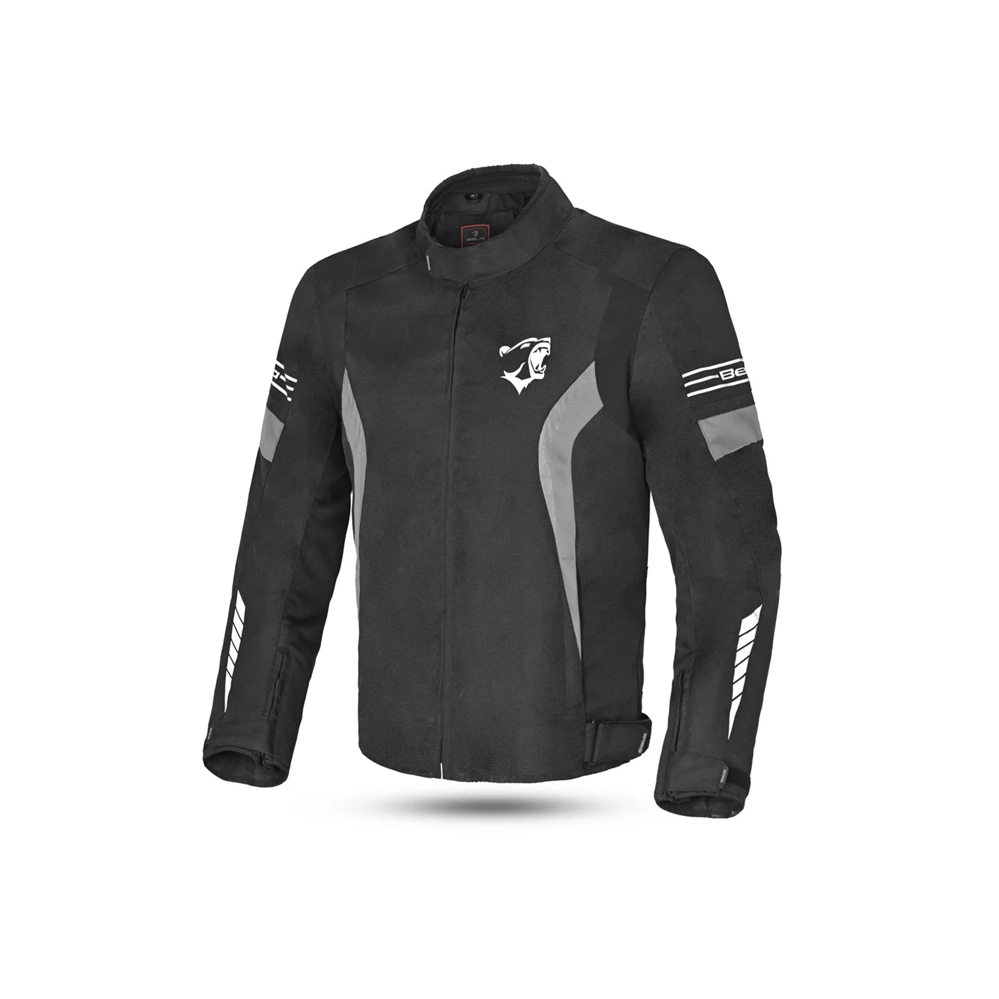 BELA Bradley Textile Motorbike Riders Jacket Black Yellow Flou