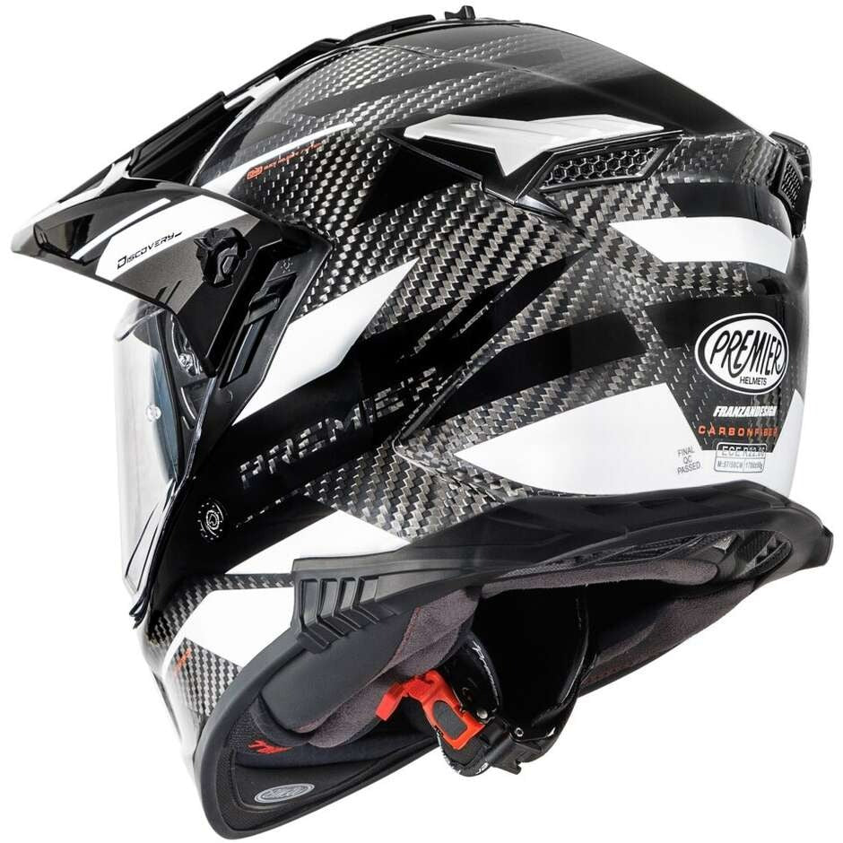 Premier DISCOVERY Carbon EA8 Adventure Motorcycle Helmet