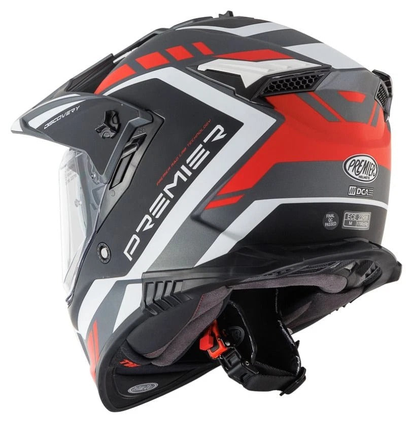 Premier Discovery GL17BM Dual Sport Motorcycle Helmet