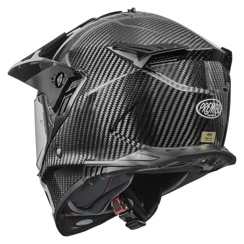PREMIER DISCOVERY CARBON Adventure Motorcycle Helmet
