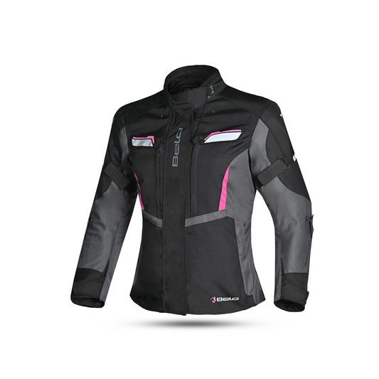 BELA Hurrican Lady Motorcycle Jacket Black Fuchsia