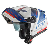 Premier Legacy GT SE 13 Modular Motorcycle Helmet – White, Blue & Red