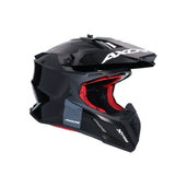 AXOR X-CROSS MONOCOLOR MOTORCYCLE HELMET BLACK RED