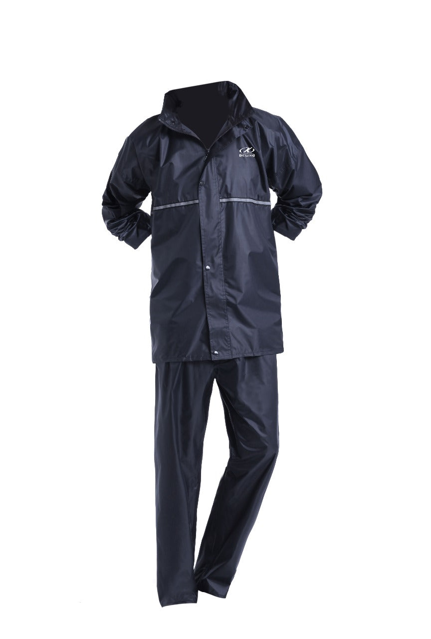 KUM WATERPROOF SUIT 2 PIECES Mod. BRUN BLACK - SECURTEX MOTOR S.L (t/a MaximoMoto)