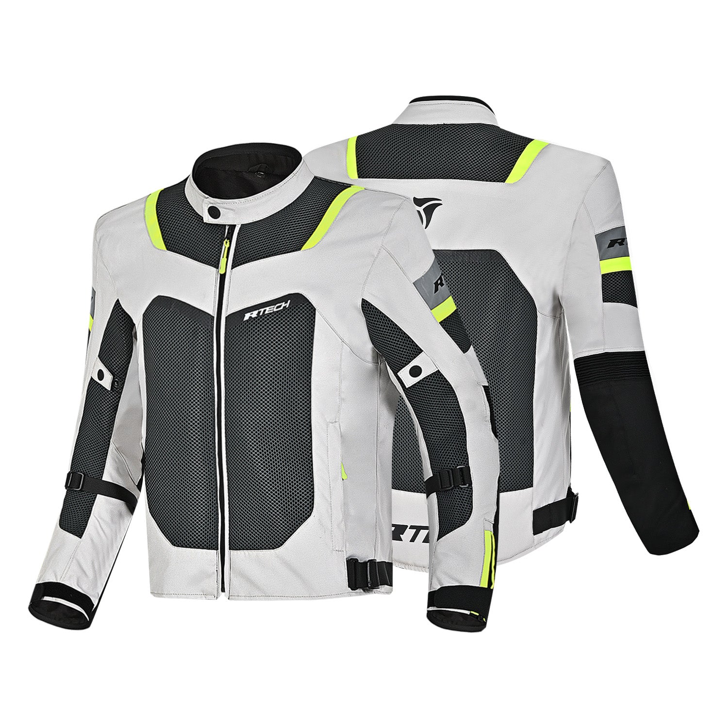 R-TECH SPIRAL MESH Summer Motorcycle Jacket Ice Black