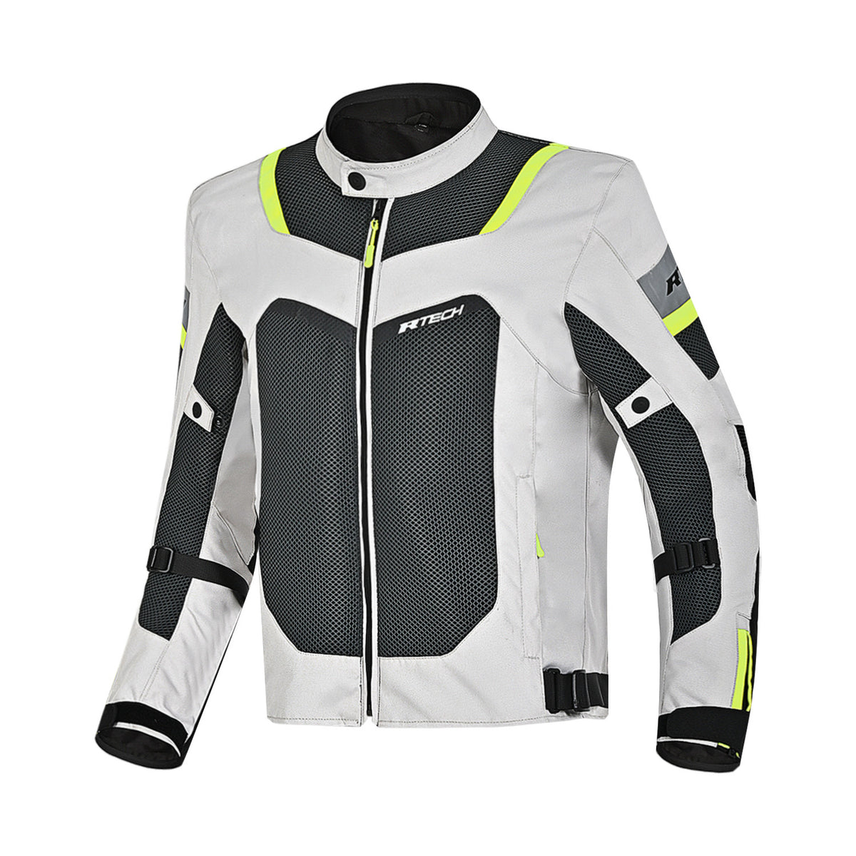 R-TECH SPIRAL MESH Summer Motorcycle Jacket Ice Black