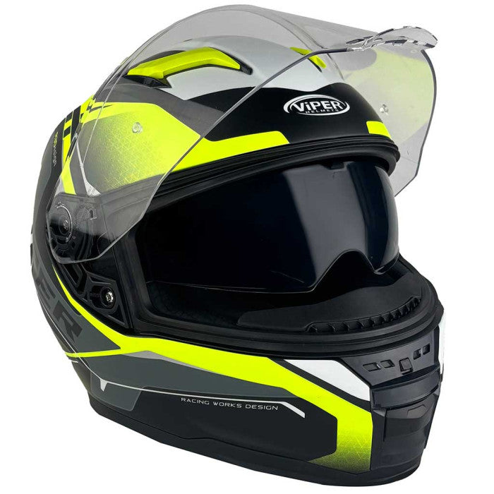 Viper RSV255 DV Premium Motorcycle Full Face Helmet