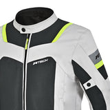 R-TECH SPIRAL MESH Summer Motorcycle Jacket Ice Black