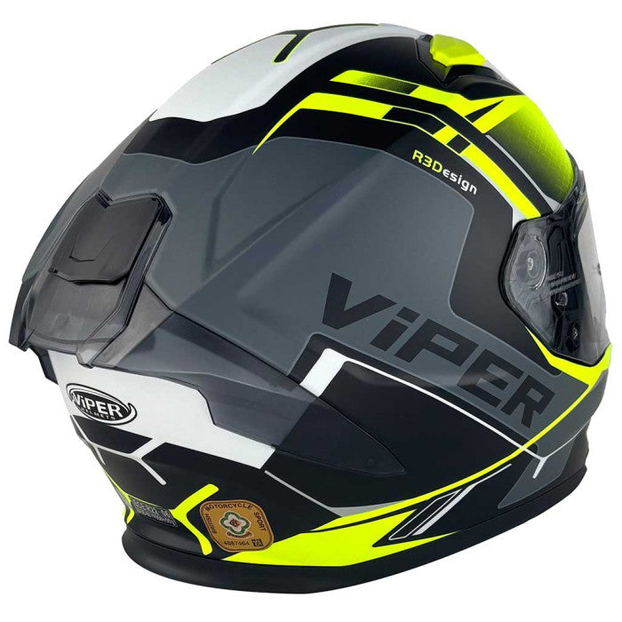 Viper RSV255 DV Premium Motorcycle Full Face Helmet