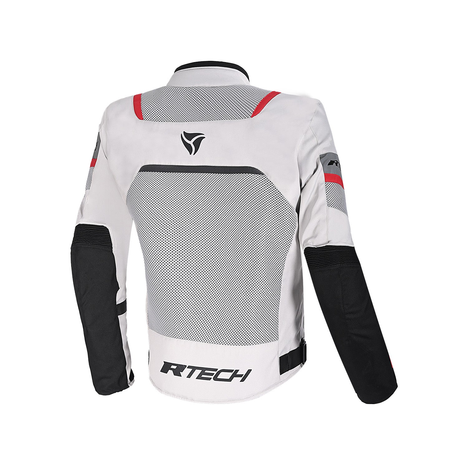 R Tech Spiral Mesh Summer Motorcycle Jacket Ice Black Red