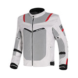 R Tech Spiral Mesh Summer Motorcycle Jacket Ice Black Red