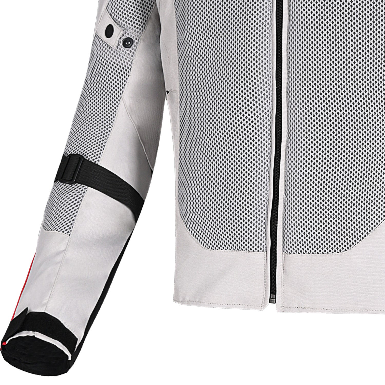 R Tech Spiral Mesh Summer Motorcycle Jacket Ice Black Red