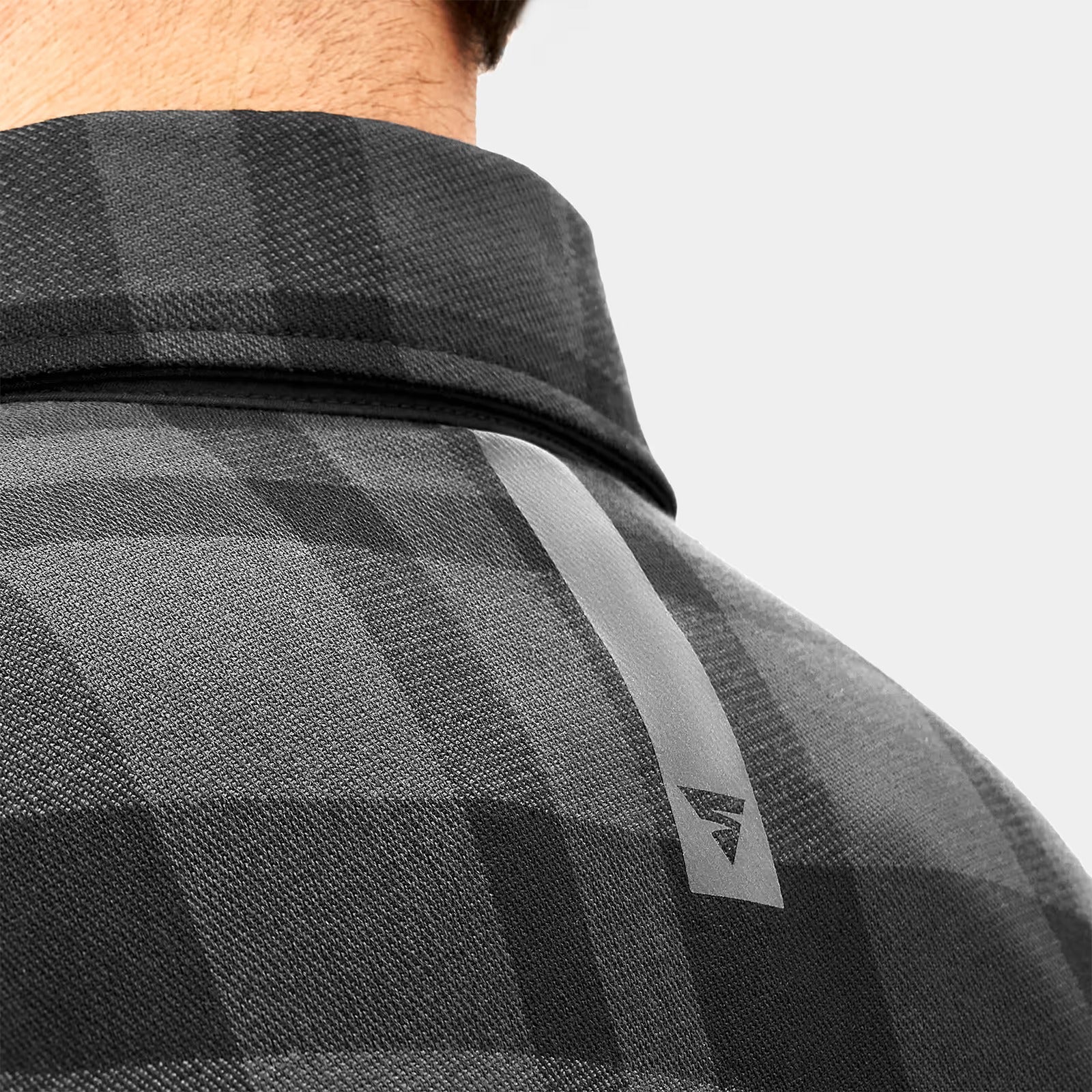 SHIMA RENEGADE 2.0 MEN MOTORCYCLE CHECKED SHIRT BLACK