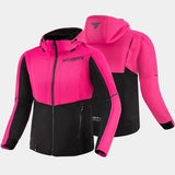 SHIMA DAYBREAKER LADY MOTORCYCLE SWEATSHIRT HOODIE BLACK/PINK