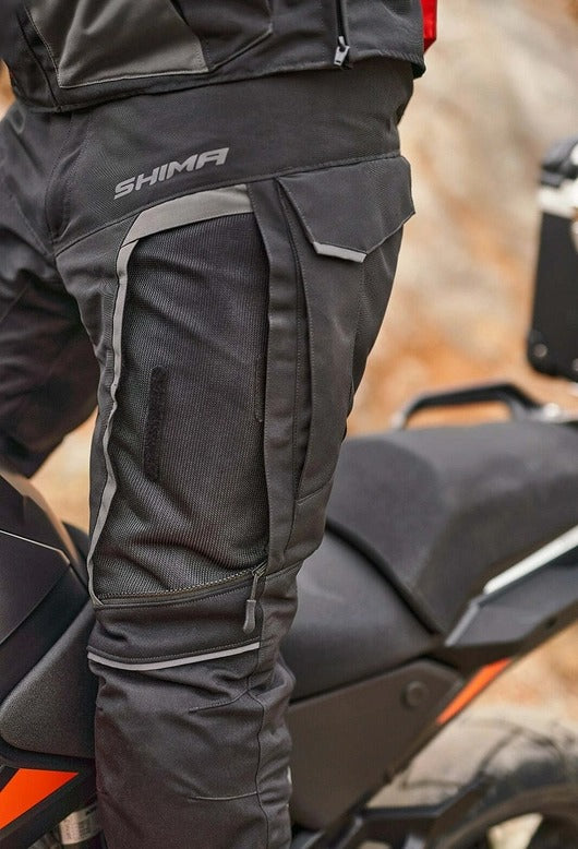 SHIMA HERO 2.0 MEN MOTORCYCLE TEXTILE TROUSER BLACK