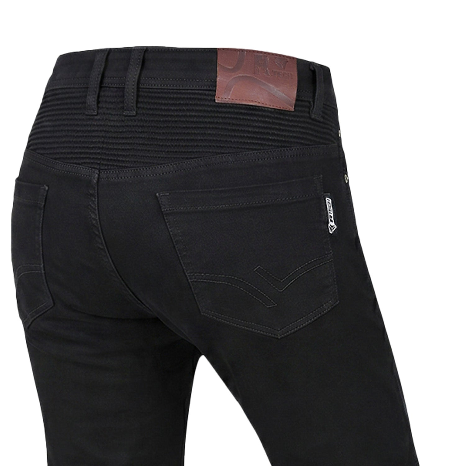 R-TECH VALENCIA LADY MOTORCYCLE JEANS JET BLACK
