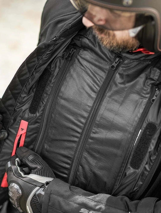 SHIMA JET MEN MOTORCYCLE JACKET BLACK