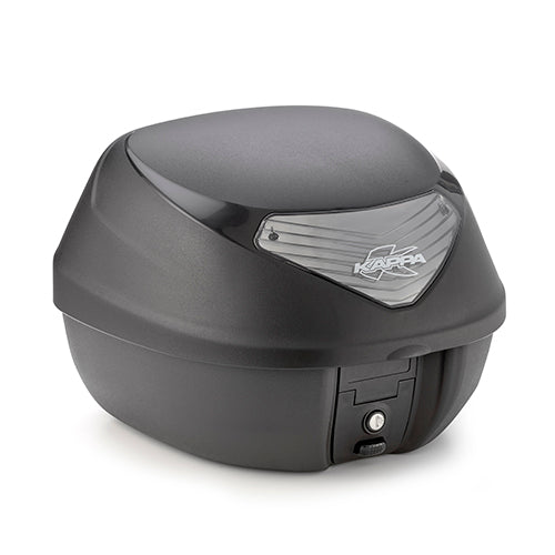 KAPPA MALETA PARILLA K628 NEGRO BASE CATADIÓPTRICOS ALHUMADO 29LTS