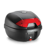 KAPPA MALETA PARILLA K628 NEGRO BASE CATADIÓPTRICOS ROJO 30LTS