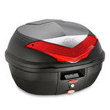 KAPPA MALETA NEGRO BASE PARILLA K628 CATADIÓPTRICOS ROJO 35LTS