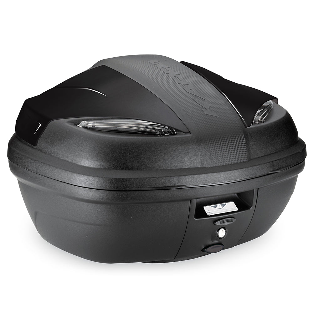 KAPPA MALETA NEGRO BASE CATADIÓPTRICOS AHUMADO 47LTS