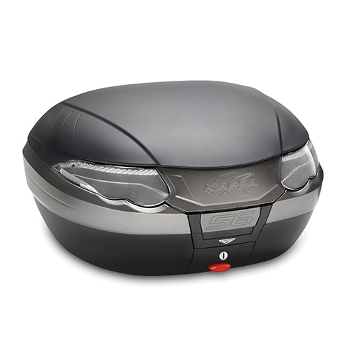 KAPPA MALETA MK56 NEGRO BASE 56 LTS CATADIÓPTRICOS AHUMADO