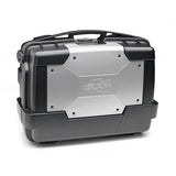 KAPPA MALETA LATERALES BASE NEGRO SOBRETAPA ALUMINIO 33LTS