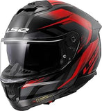 LS2 FF808 STREAM FULL FACE HELMETS  FURY BLACK RED-06 3XL 