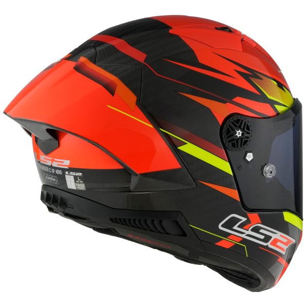 LS2 FF805 THUNDER  GP AERO FULL FACE HELMETS FIRE RED BLACK-06 XXL 