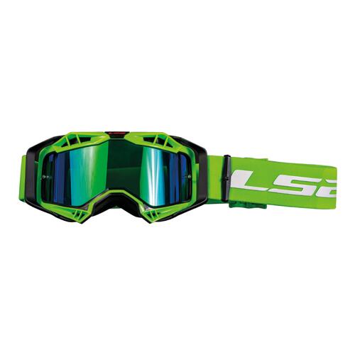 Aura Goggle Black H-V Green With Iridium Visor 