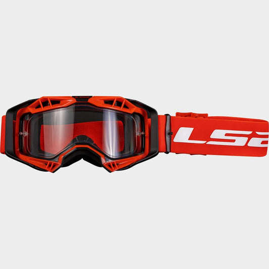 Aura Enduro Series Goggle Black Red With Clear 