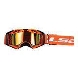 Aura Goggle Black Orange With Iridium Visor 
