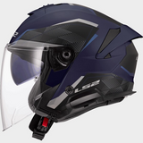 LS2 OF618 VERSO Motorcycle Helmet Air Black Red
