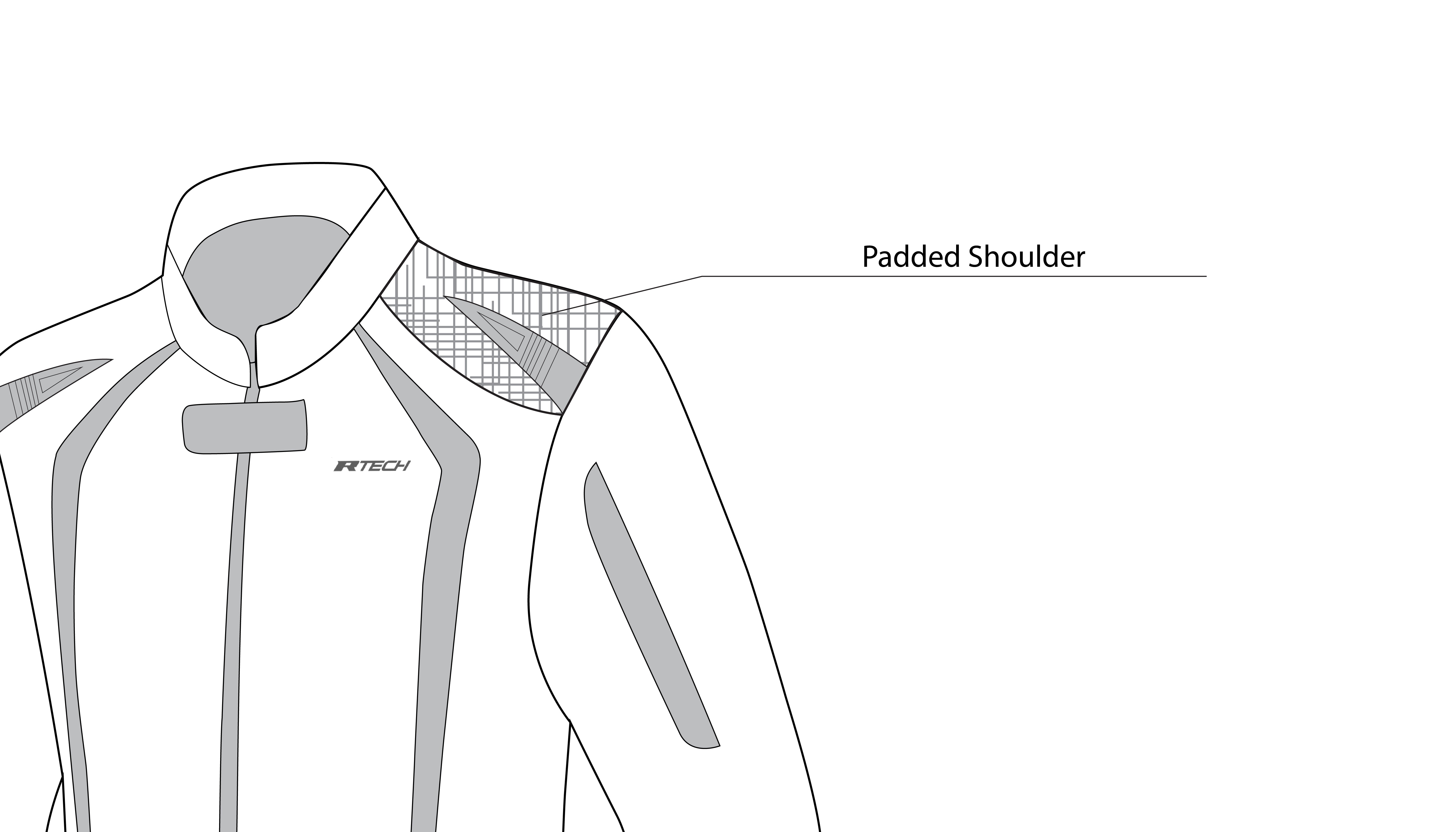 R Tech Marshal Textile Motorcycle Jacket Black Grey
