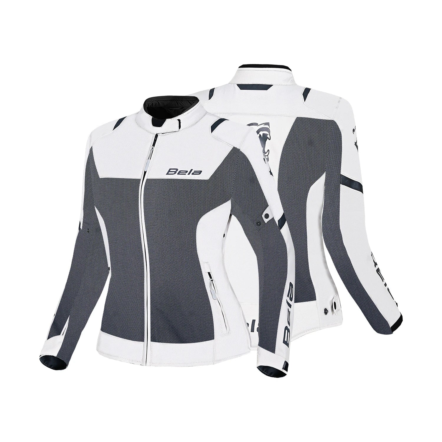 BELA Mesh Pro Lady Motorcycle Touring Jacket Ice Grey