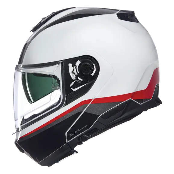 NOLAN N100-6 NCOGNITO 344 Moto Modular Helmet Bianco Rosso Nero