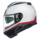 NOLAN N100-6 NCOGNITO 344 Moto Modular Helmet Bianco Rosso Nero