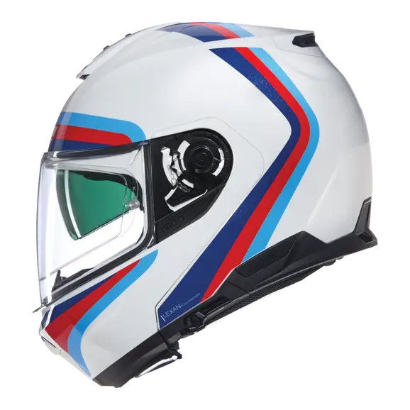 NOLAN N100-6 SSOLUTO 347 Modular Helmet Bianco Azul Rosso Azzurro