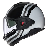 NOLAN N120-1 Lineo 348 Modular Helmet Nero Bianco Argento