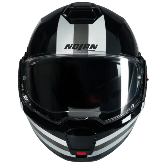 NOLAN N120-1 Lineo 348 Modular Helmet Nero Bianco Argento