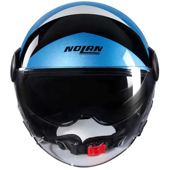 NOLAN N21 Visor Tangente 353 Jet Helmet Nero Azul Argento